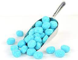 Chewy Blue Raspberry Bon Bons - sugar dusted blue raspberry flavour chewy sweets