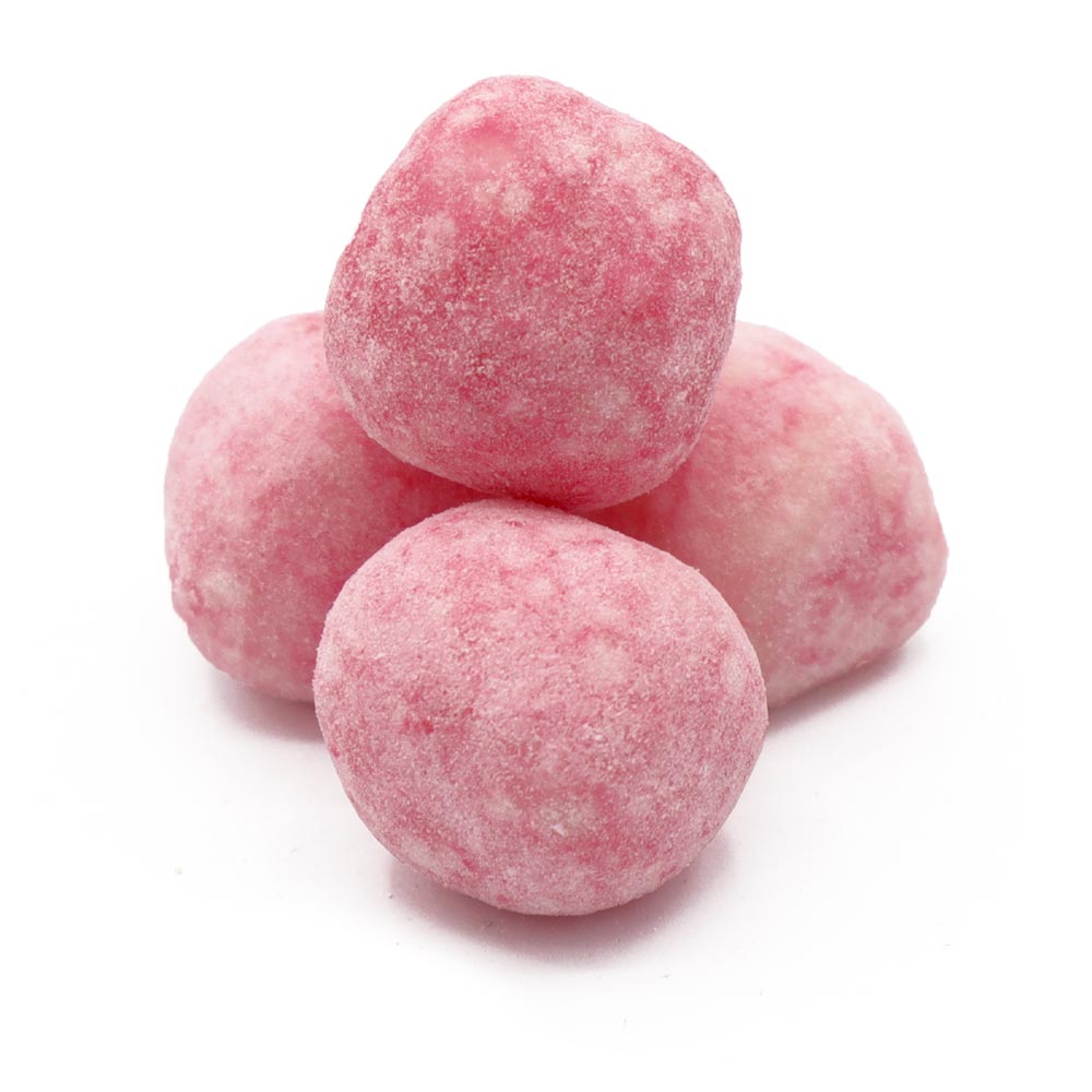 Chewy Cherry Bon Bons - sugar dusted cherry flavoured chewy sweets