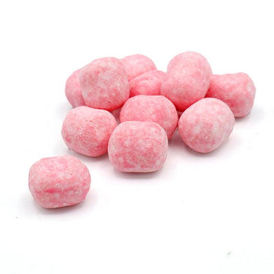 Chewy Strawberry Bon Bons - sugar dusted strawberry flavoured chewy sweets