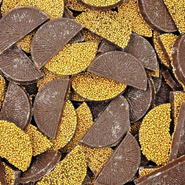 Choc Orange Jazzles - Orange chocolate flavour candy with a candy topping