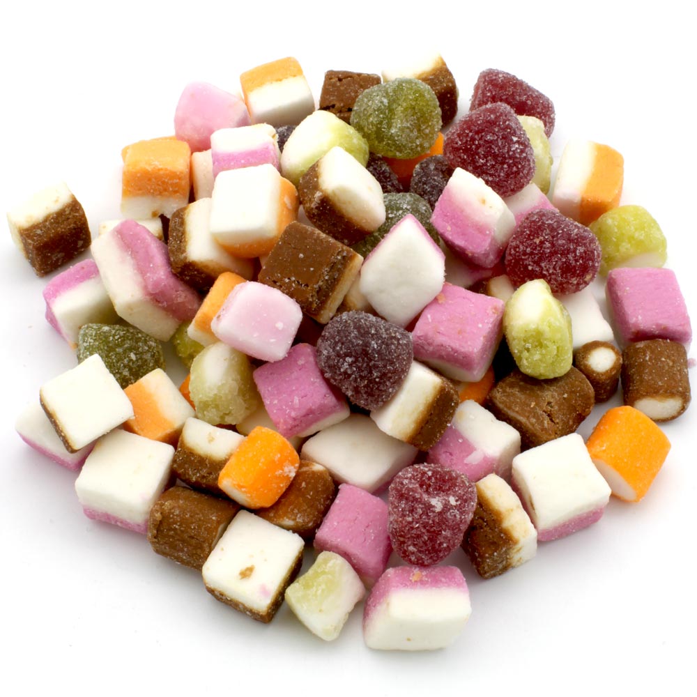 Dolly Mixtures - Multicoloured candy and jelly sweets