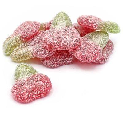 Fizzy Twin Cherries - Cherry flavour jelly sweets with a fizzy sour coating