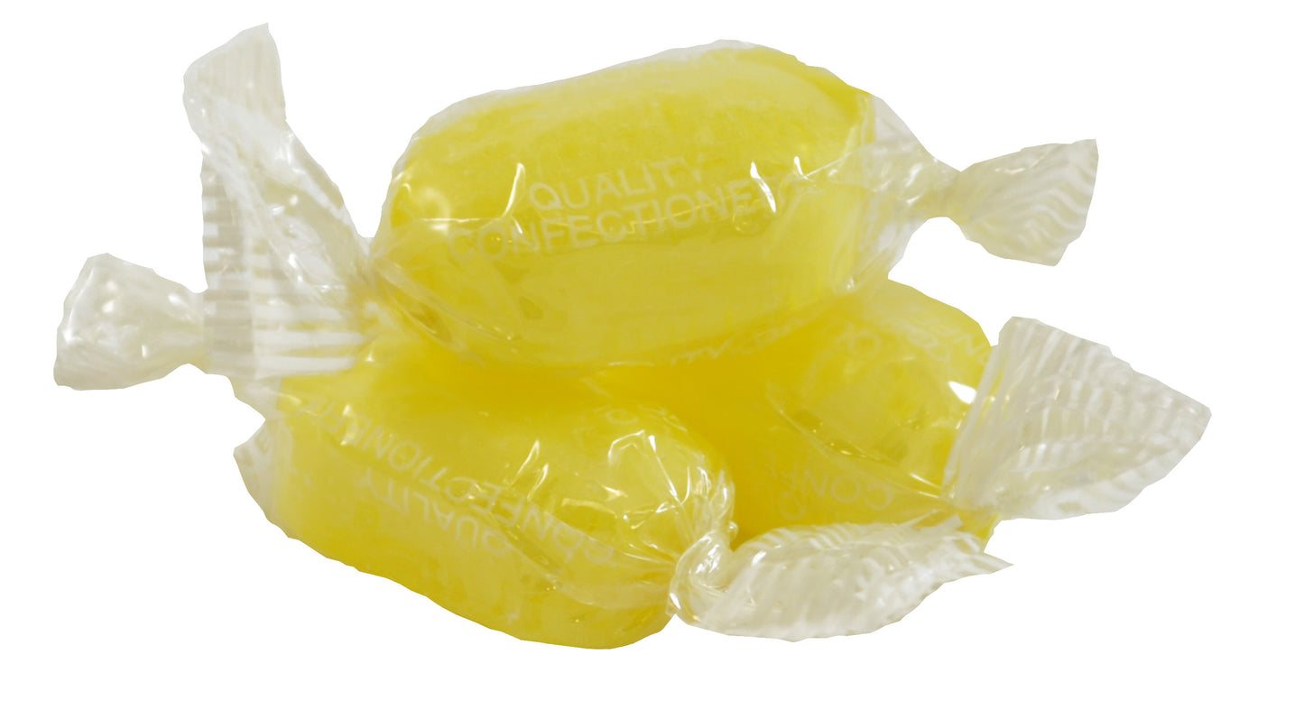 Lemon Sherbets - Lemon flavour boiled sweets with a sherbet centre