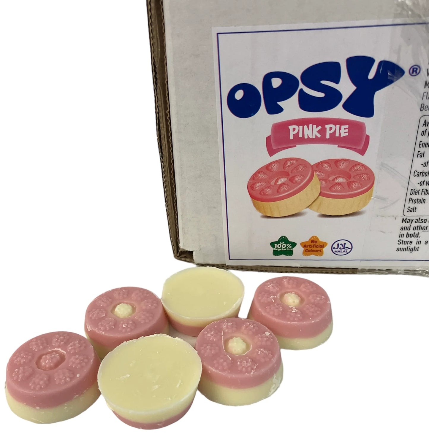 Pink Pies - strawberry and vanilla flavoured chocolate