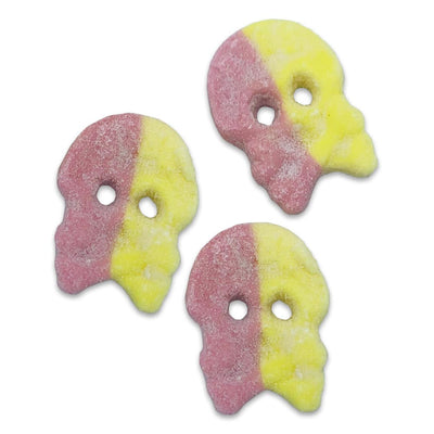 Raspberry & Lemon BUBS Skulls - 
Raspberry and citrus sour foam skulls