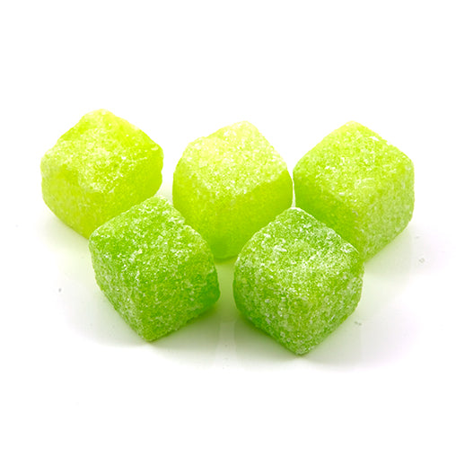 Sour Apple Cubes - Sour apple boiled sweets