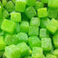 Sour Apple Cubes - Sour apple boiled sweets