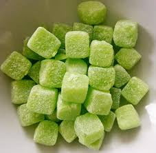 Sour Apple Cubes - Sour apple boiled sweets