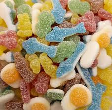 Sour Favourites Mix - A pre-mix of fruit and cola flavour jelly sweets with sour coating