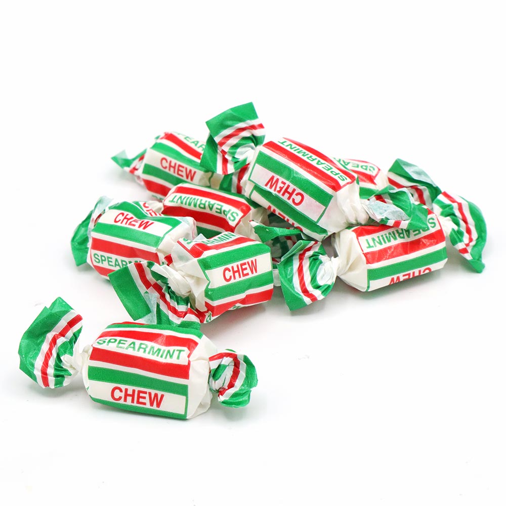 Spearmint Chews - Spearmint flavour chews, individually wrapped ...