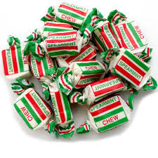 Spearmint Chews - Spearmint flavour chews, individually wrapped