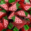 Strawberry Liquorice Slices - Strawberry flavour sweets with a sugar paste filling