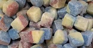 Tutti Frutti Cubes - Sugared Tutti Frutti flavoured hard boiled sweets