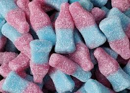 Vegan Bubblegum Bottles - Tutti frutti bubblegum flavour sour jelly sweets