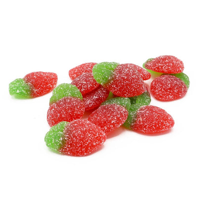 Vegan Fizzy Strawberries Sweets