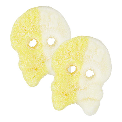 BUBS Passion Pineapple Skulls - Pineapple and passion fruit flavour jelly skull with a sour sugar coating