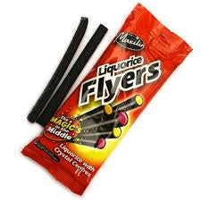 Liquorice Flyers - Liquorice with crystal centres