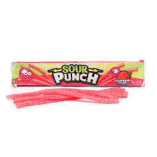 Strawberry Sour Punch Straws - Strawberry flavour sour sweets, Unique sour coating that packs a punch!