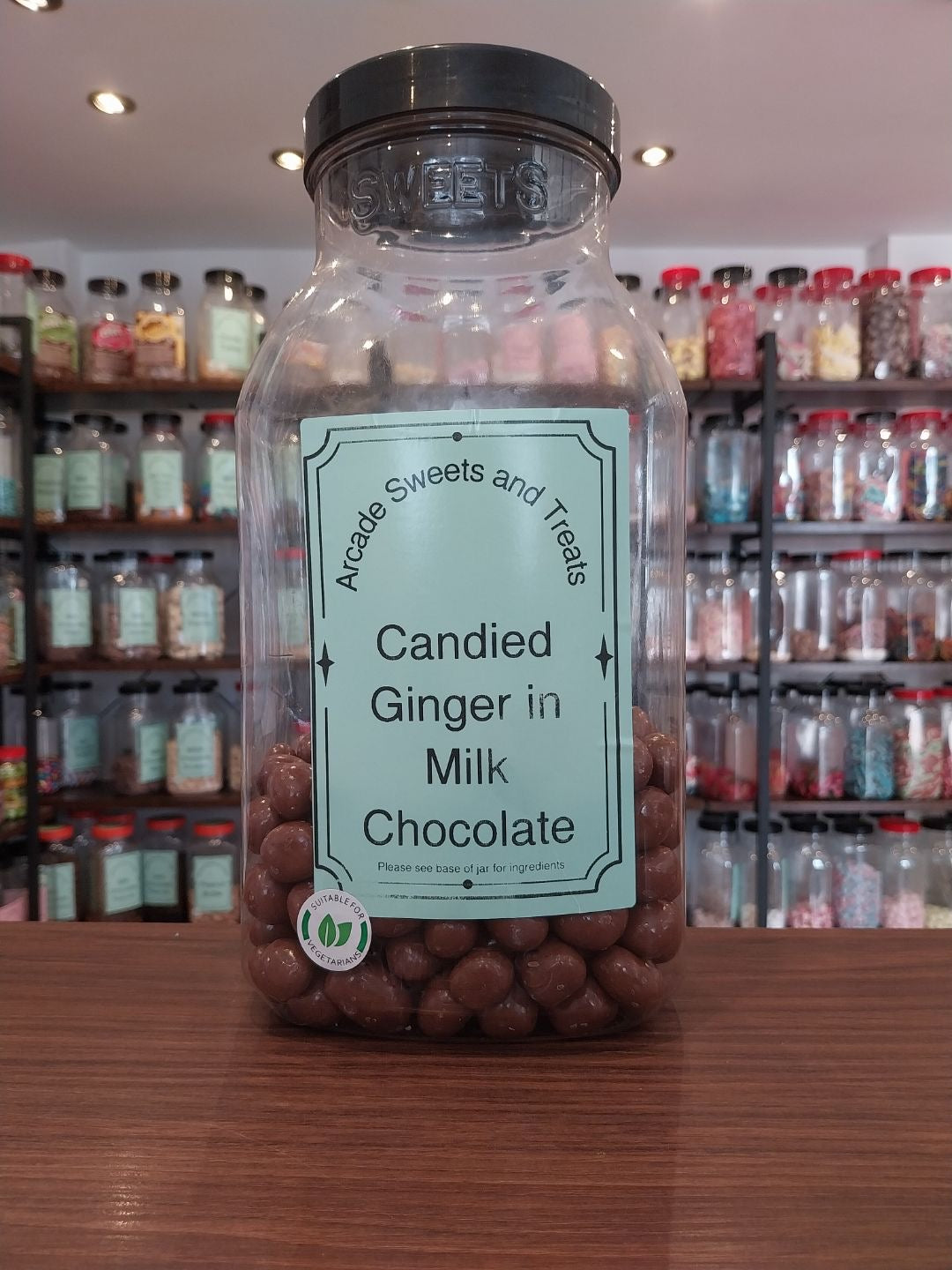 Candied Ginger in Milk Chocolate