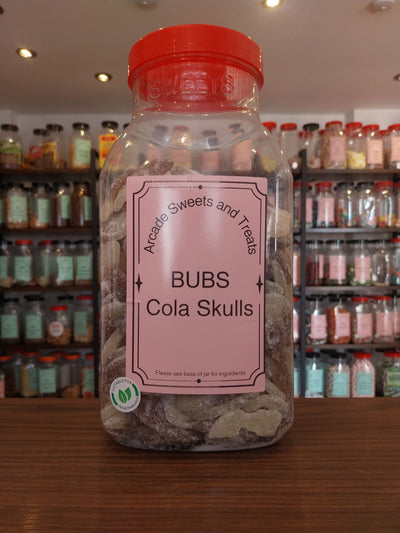 Cola Skulls BUBS - Sour cola flavour jelly skulls