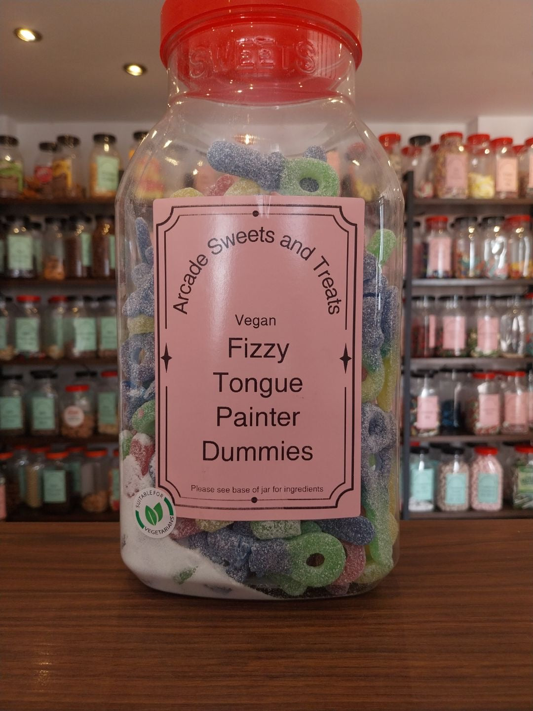 Fizzy Tongue Painter Dummies - Fruit flavour jelly sweets with a fizzy sour coating