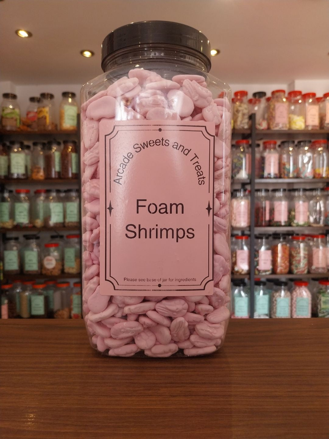 Foam Shrimps - Rapsberry flavour foam sweets