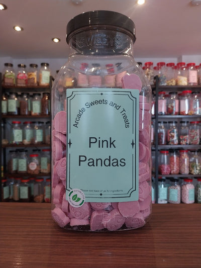 Pink Pandas - strawberry and vanilla chocolate panda shapes