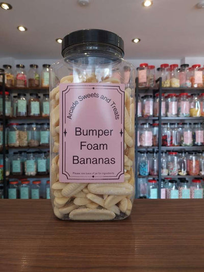 Bumper Bananas - Banana flavour foam candy shapes