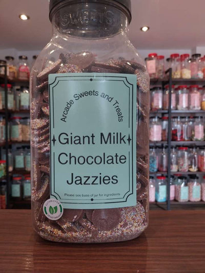 Giant Jazzies - Milk chocolate flavour candy with candy topping