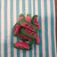 Watermelon Liquorice Slices - Watermelon flavour sweets with a sugar paste filling