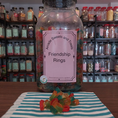 Friendship Rings - strawberry flavour jelly sweets