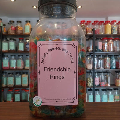 Friendship Rings - strawberry flavour jelly sweets