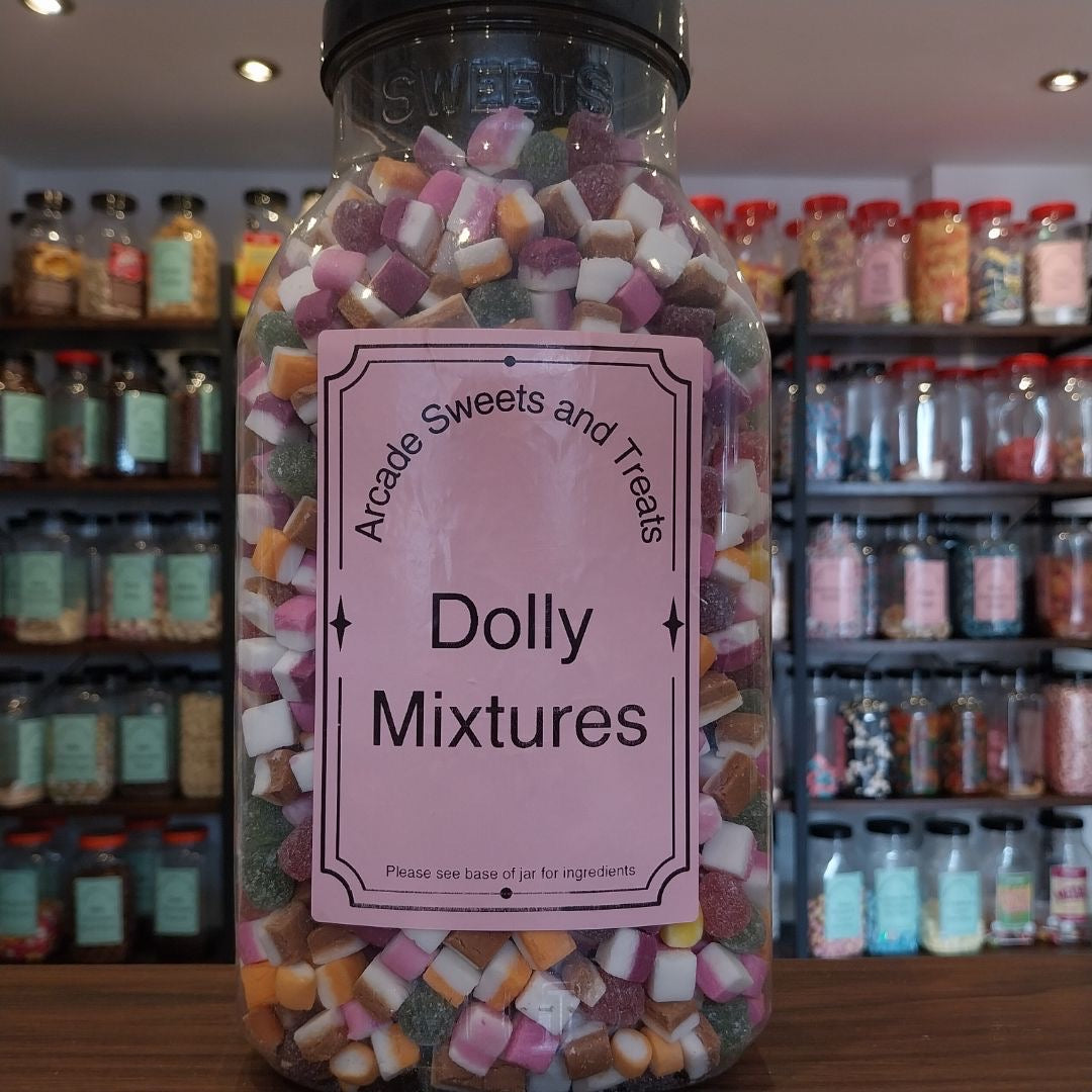 Dolly Mixtures - Multicoloured candy and jelly sweets