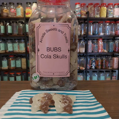 Cola Skulls BUBS - Sour cola flavour jelly skulls