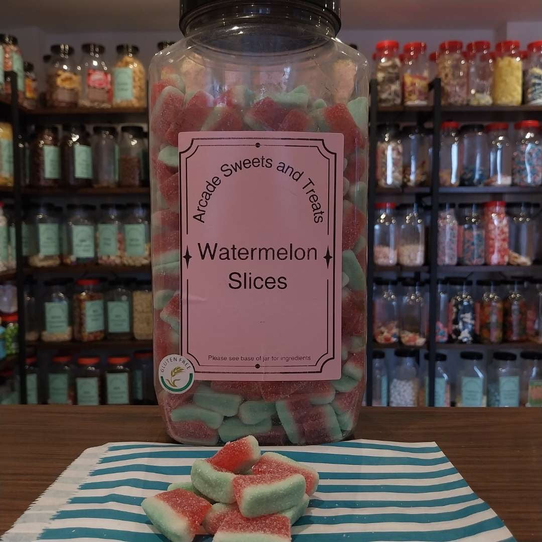 Fizzy Watermelon Slices - Watermelon flavour jelly sweets