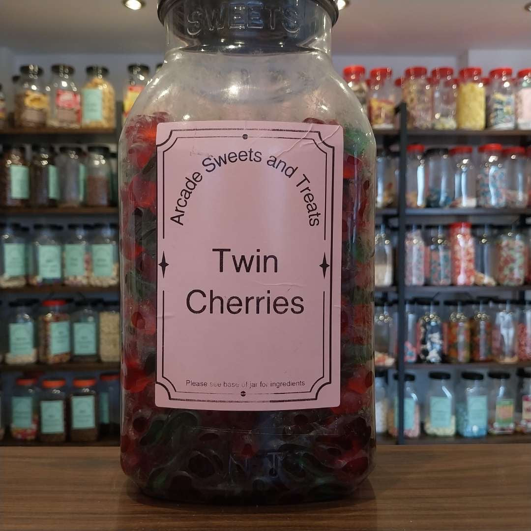 Twin Cherries - cherry flavoured jelly sweets