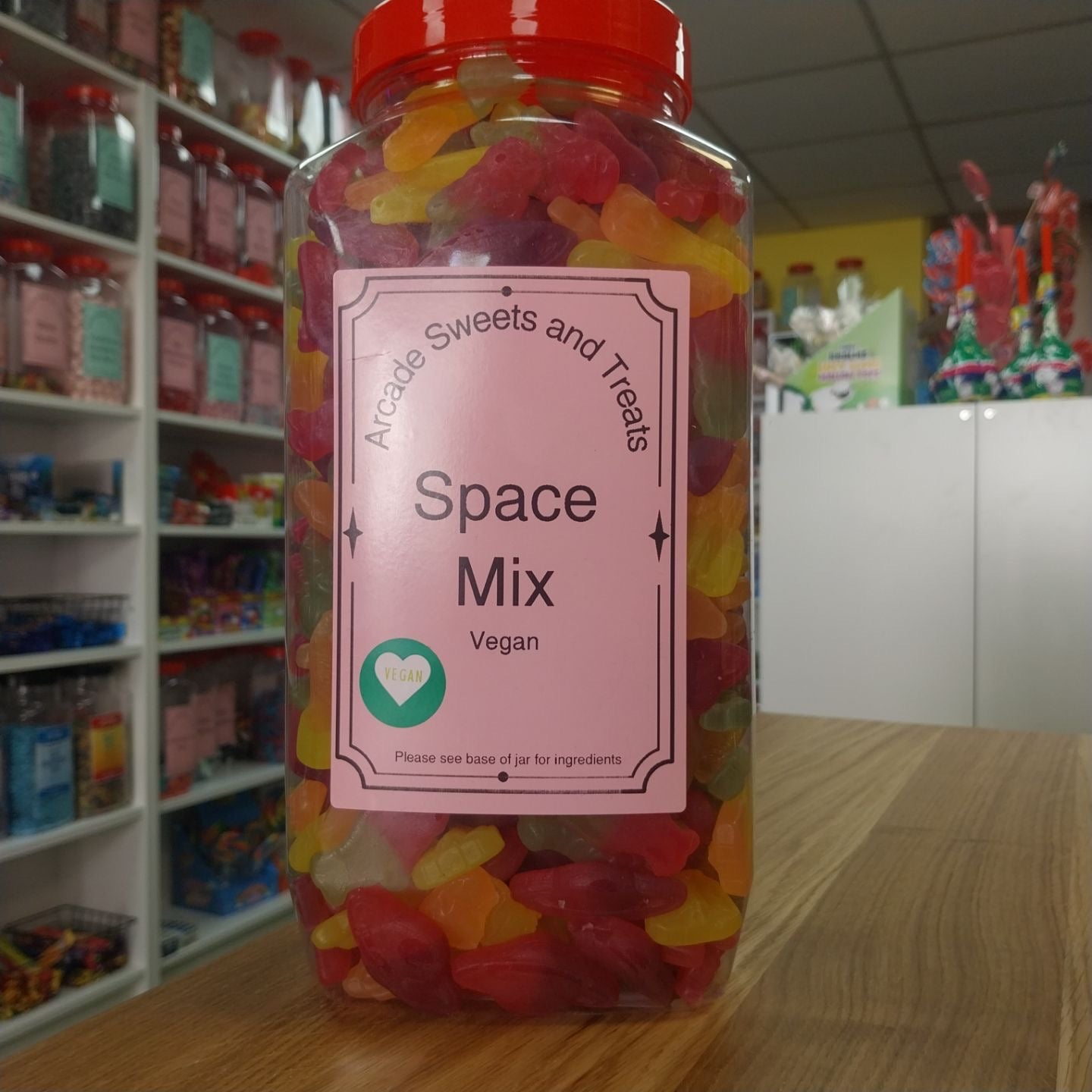 Space Mix - fruit flavour cosmic shaped gummy sweets